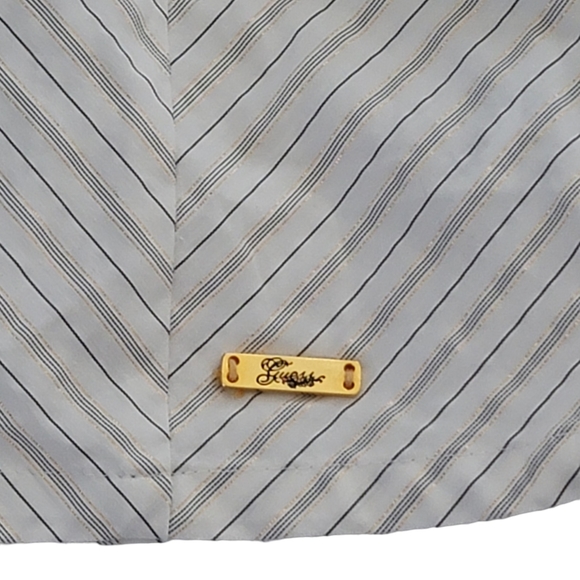 GUESS striped belted button-up strapless bustier - Picture 6 of 7